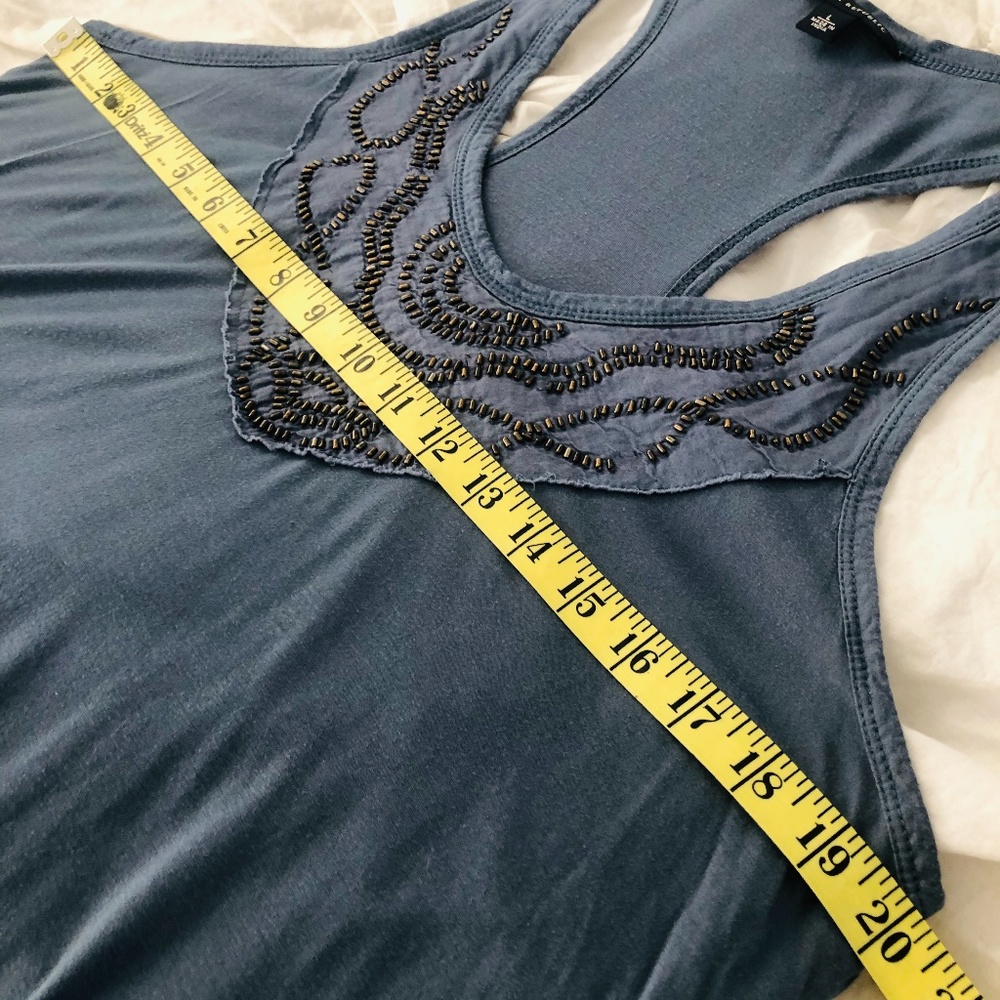 Banana Republic Blue Racerback Tank Top Size Large - Picture 5 of 6